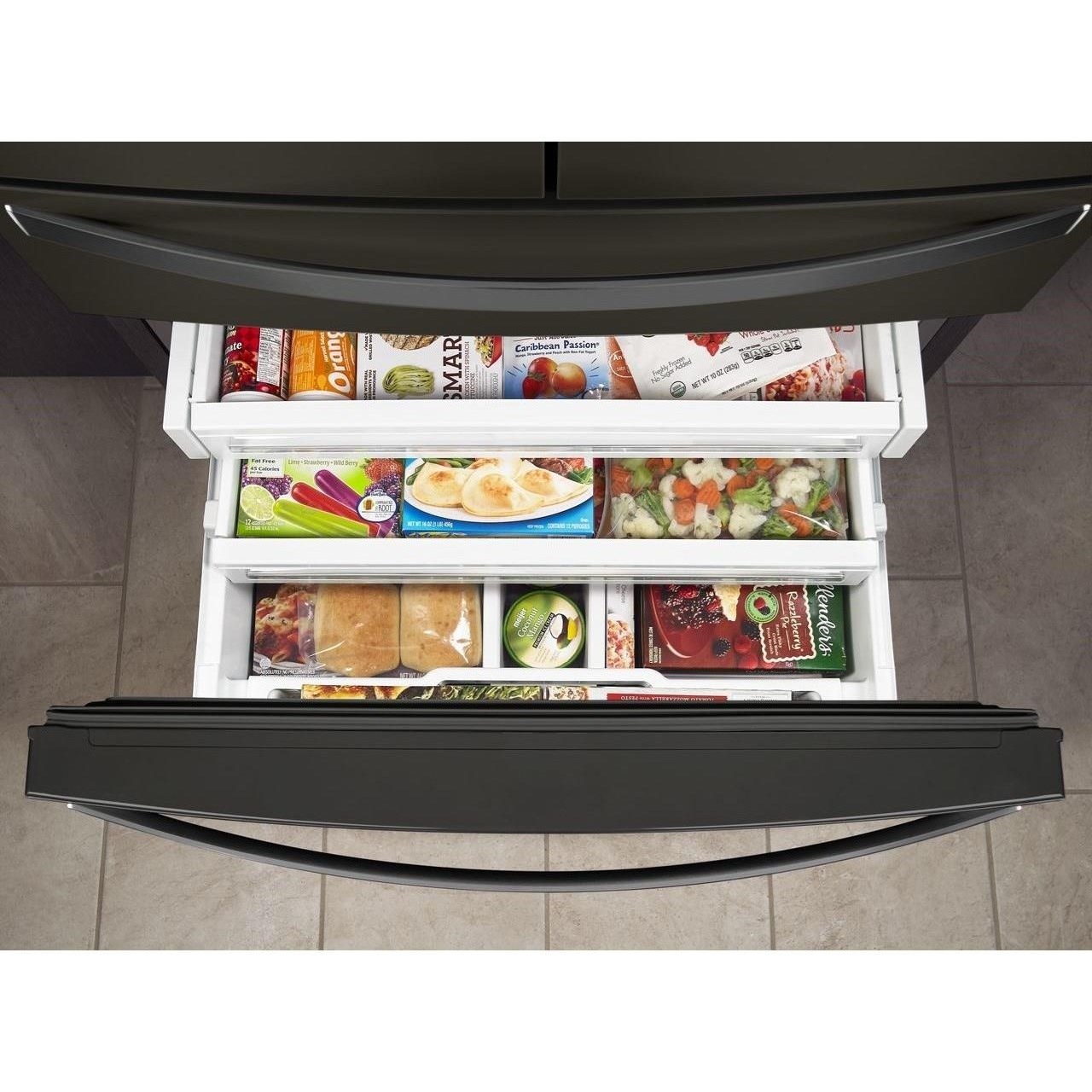 Whirlpool WRX986SIHV 36inch Wide 4Door Refrigerator with Exterior Drawer 26 cu. ft